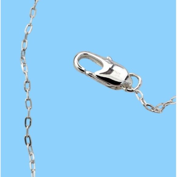 NWOT Silver Infinity Necklace with Red Gemstone & Crystals by Joyen - Picture 3 of 5